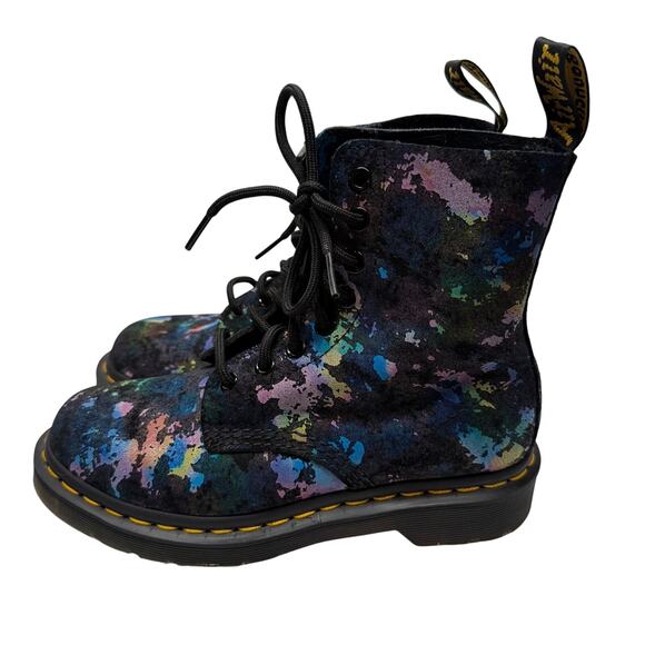 Dr Martens 1460 Pascal Paint Splatter Boots Grunge Alternative Edgy US 5 UK 3 - Picture 2 of 6